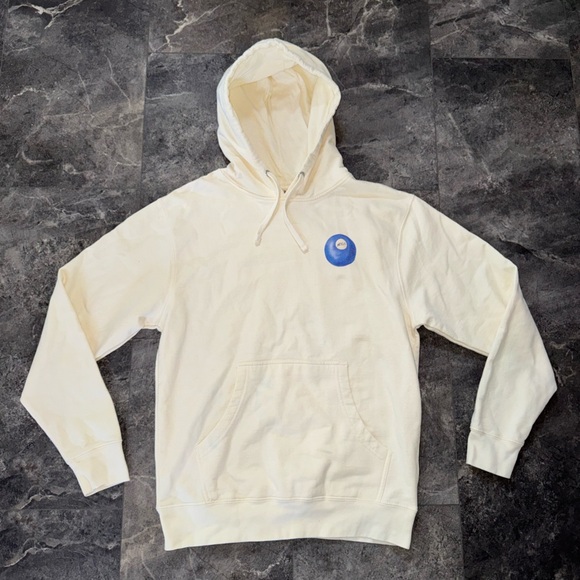 Alpha Chi Omega Cream Hoodie Sweatshirt Size Medium NWOT - Picture 1 of 8